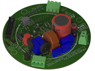 STMicroelectronics Low power motor control board featuring the SLLIMM™ STGIPN3H60 and MCU STM32F100C6T6B